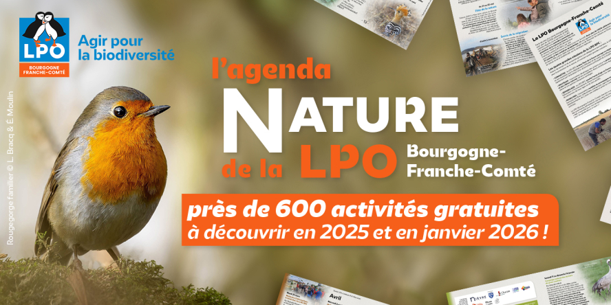 Nouvel agenda nature de la LPO BFC !